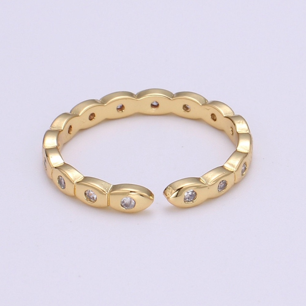 Dainty Cubic Mini Gold Ring